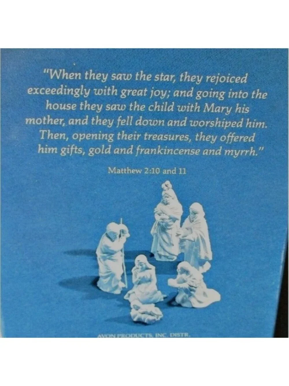 Vintage Avon Nativity Magi Kaspar Figurine: 1982 Porcelain Bisque, Original Box
